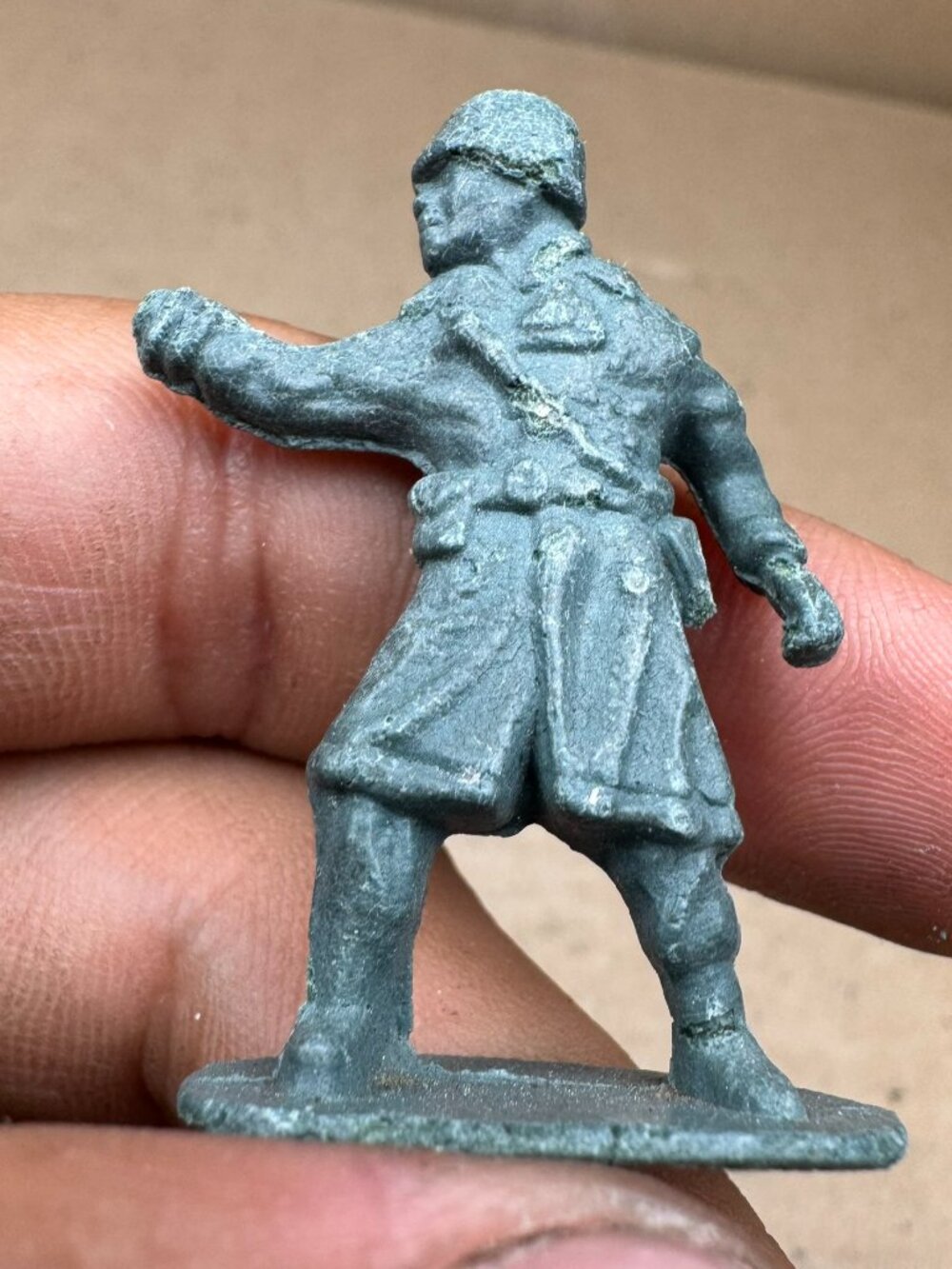 Vintage Barclay Manoil Lead Toy Soldier Officer Metal Figurine WWII Era